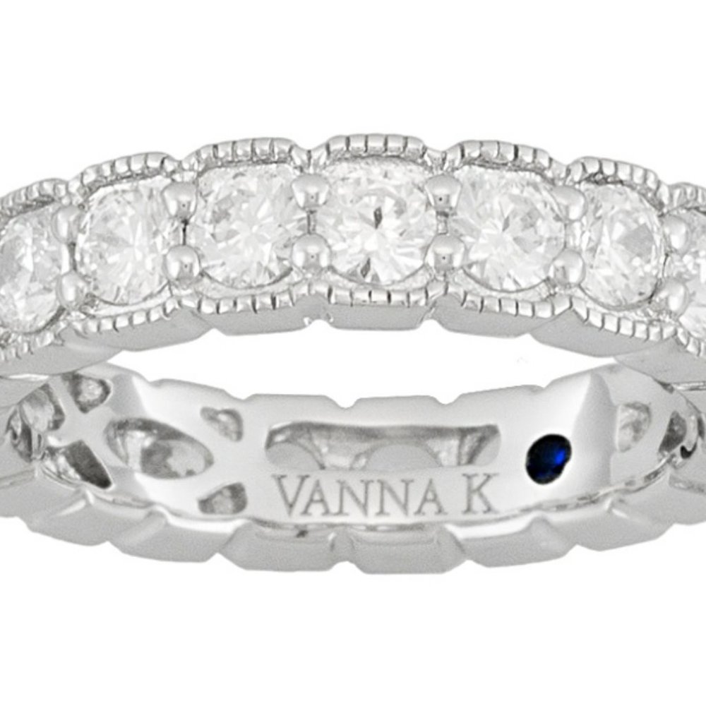 Bella Luce 3.67ctw Round Brilliant Cut Cubic Zirconia Platineve Eternity Band
